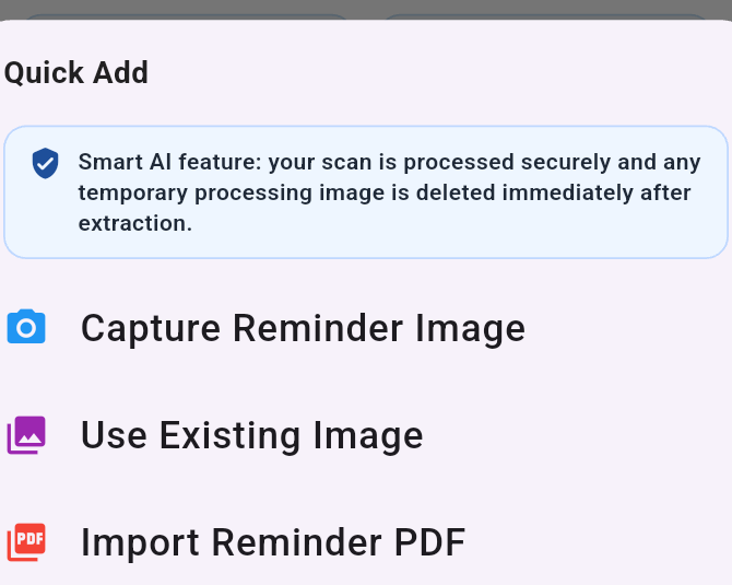 Choose how to scan the appointment letter