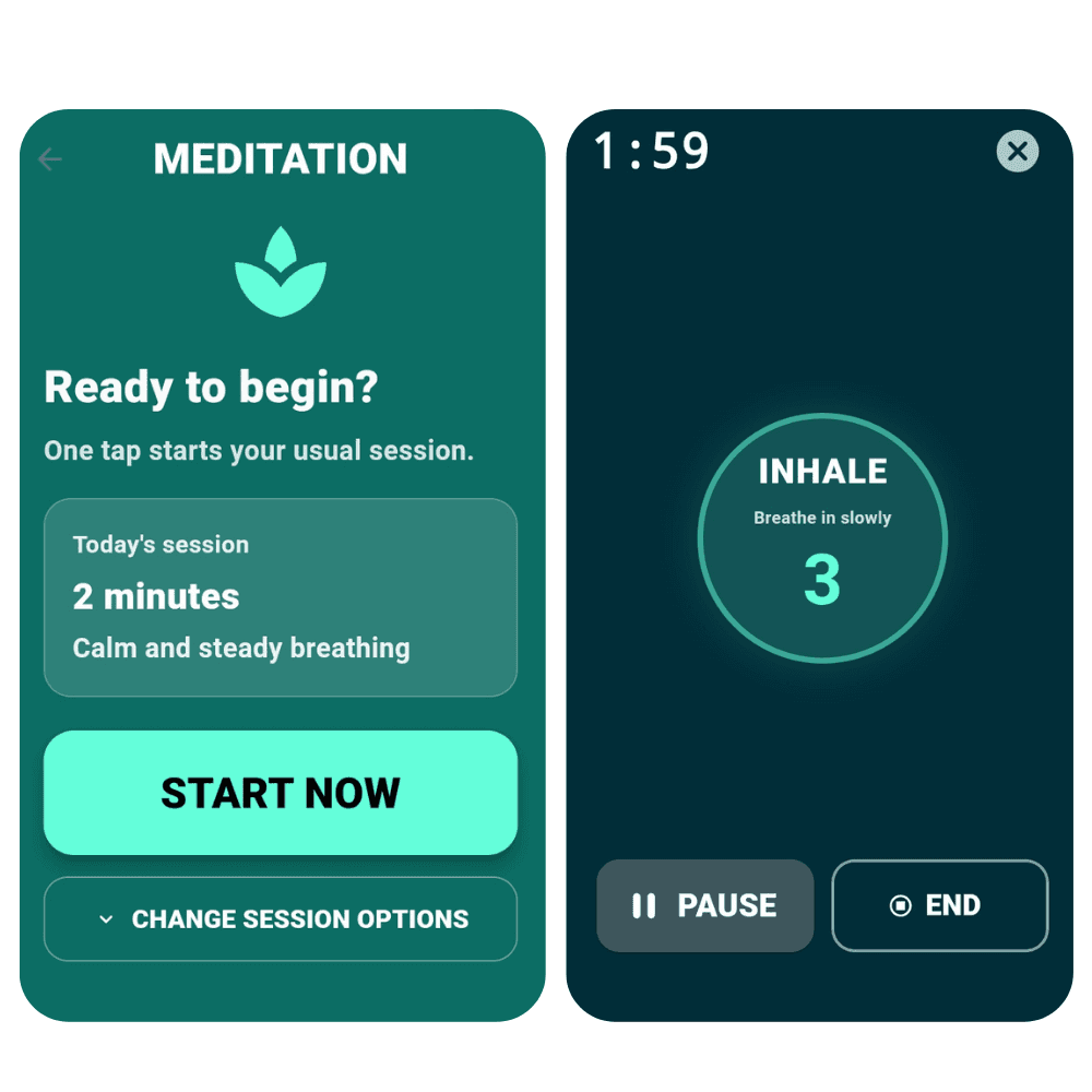 Guided meditation sessions for your loved one